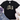 Black t-shirt with 'Jesus All Along' design, paired with jeans and sneakers on a white background.