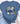 Blue t-shirt with floral design and text on a light background