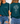 A woman modeling a dark teal graphic T-shirt, shown from both the front and back. The front has a small white 'BOLD FAITH' print on the left chest, and the back features a large white Bible verse from Hebrews 4:16.