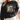 Black sweatshirt with 'Books are my Therapy' design