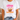 White t-shirt with 'Iced Coffee & Sunshine' design on a person wearing jeans.