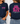 A navy blue graphic t-shirt shown on a model from both the front and back. The front features a pink graphic that reads 'ESTHER four faithful' with small pink flowers.