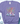 Purple t-shirt with a colorful cross and mountain design on a white background