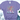 Purple t-shirt with a colorful cross and mountain design on a white background