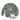 Green sweatshirt with a dog graphic and text