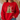 A person wearing a bright red crewneck sweatshirt with a Christmas tree graphic and the text 'JESUS is the REASON for the SEASON'.