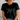 Person wearing a black t-shirt with 'Made from Joy' text