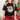 black t-shirt with a Santa Claus graphic