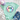 Mint green t-shirt with a colorful smiley face design on a light gray surface with accessories.